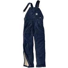 101626 FLAME-RESISTANT DUCK BIB OVERALL/QUILT-LINED - 3 WARMEST RATING