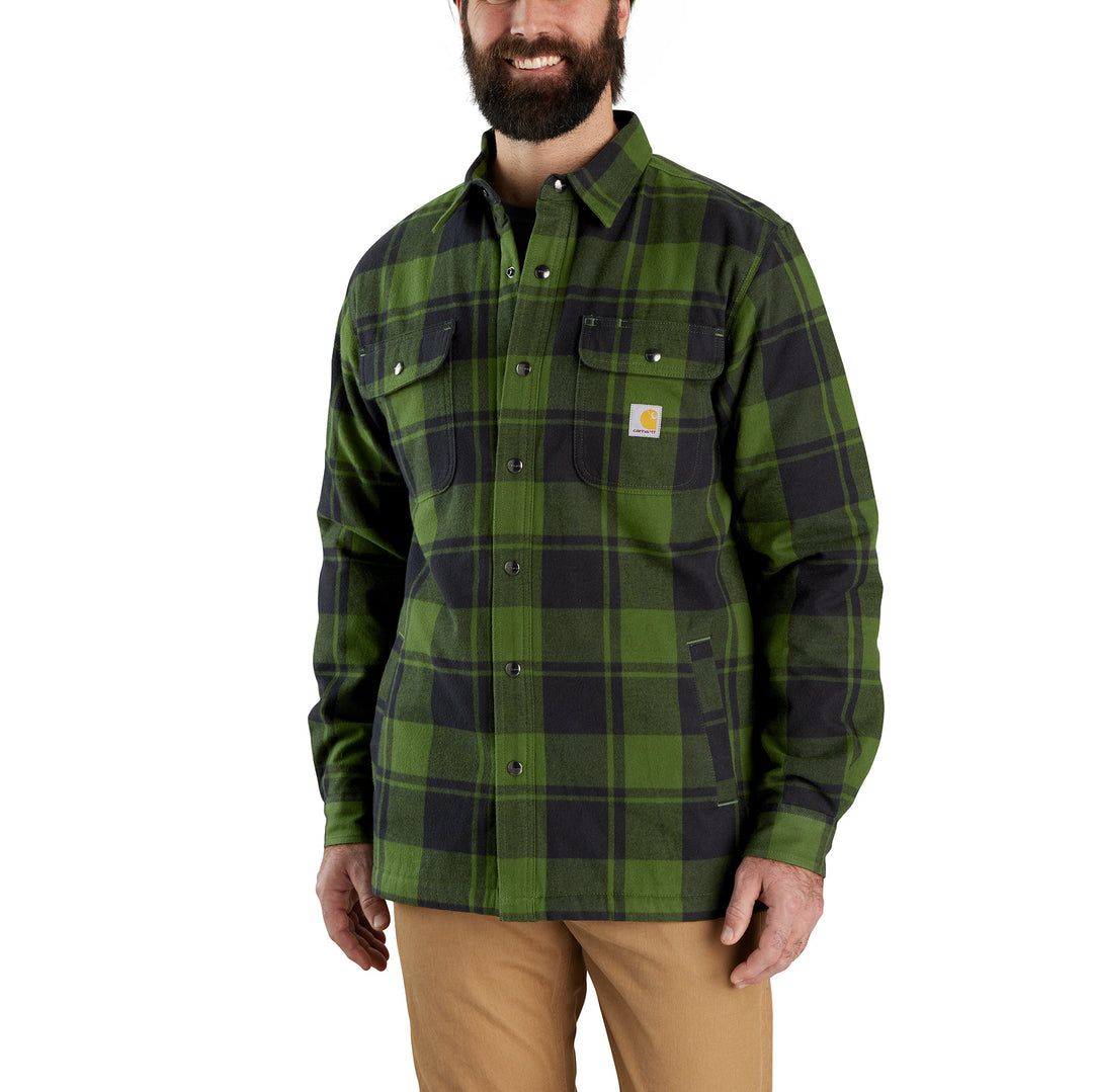 105939 RELAXED FIT FLANNEL SHERPA-LINED SHIRT JAC