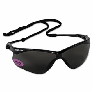 1579 #412-22516 V60 Nemesis™ Rx Readers Prescription Safety Glasses, Smoke, Polycarbonate Scratch-Resistant Lens, Black Frame/Temples, +1.5