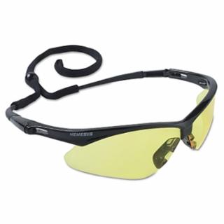 1571 #412-25659 V30 Nemesis™ Safety Glasses, Amber, Polycarbonate Lens, Uncoated, Black Frame/Temples, Nylon