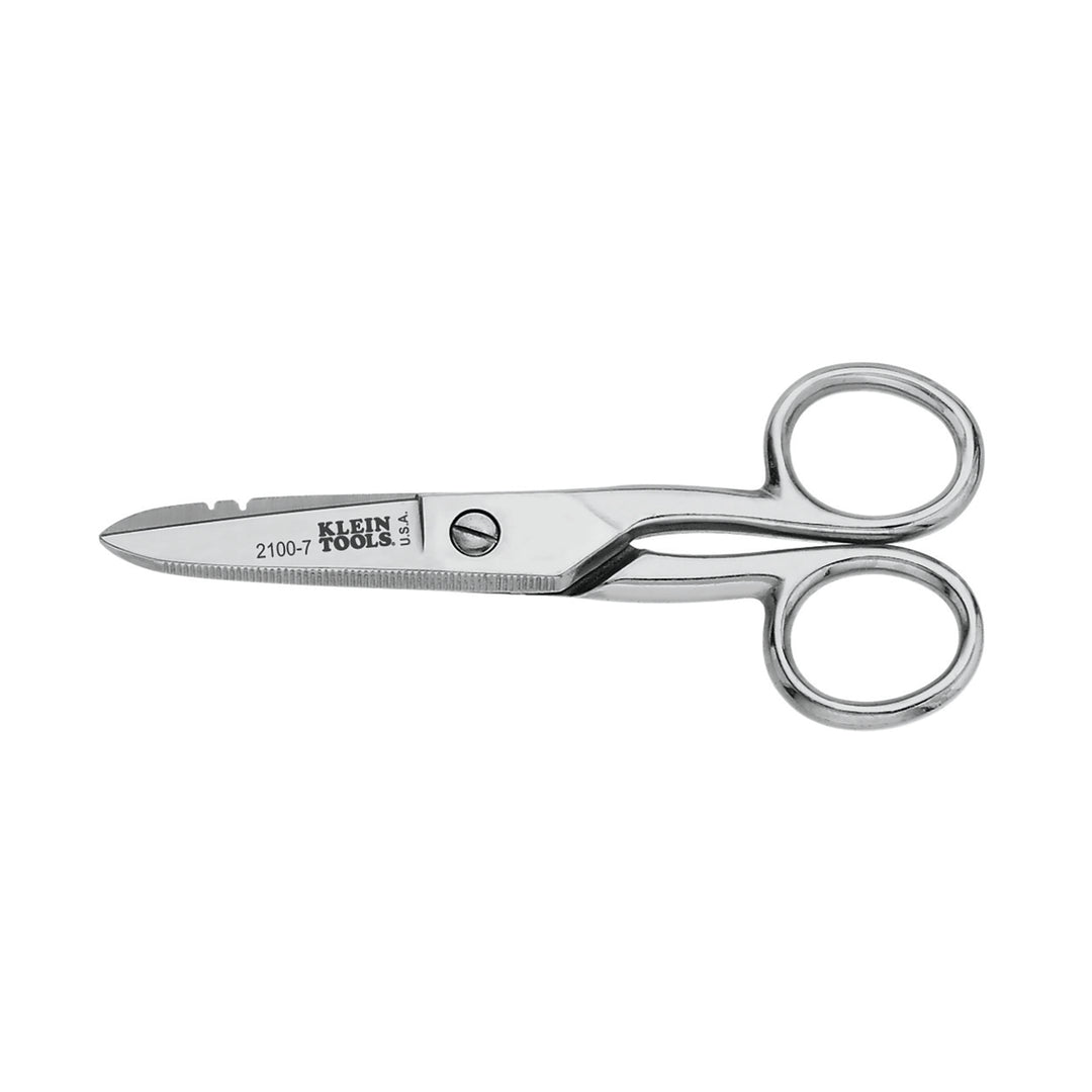 2100-7 Electrician's Scissors, Nickel Plated
