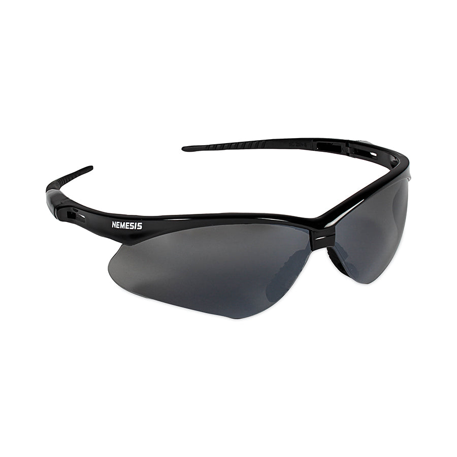 1568 #412-25688 V30 Nemesis™ Safety Glasses, Smoke Mirror, Polycarbonate Lens, Mirror, Black Frame/Temples, Nylon