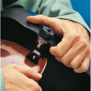 Hardhat lugs- Instant-Release Attachments, Black