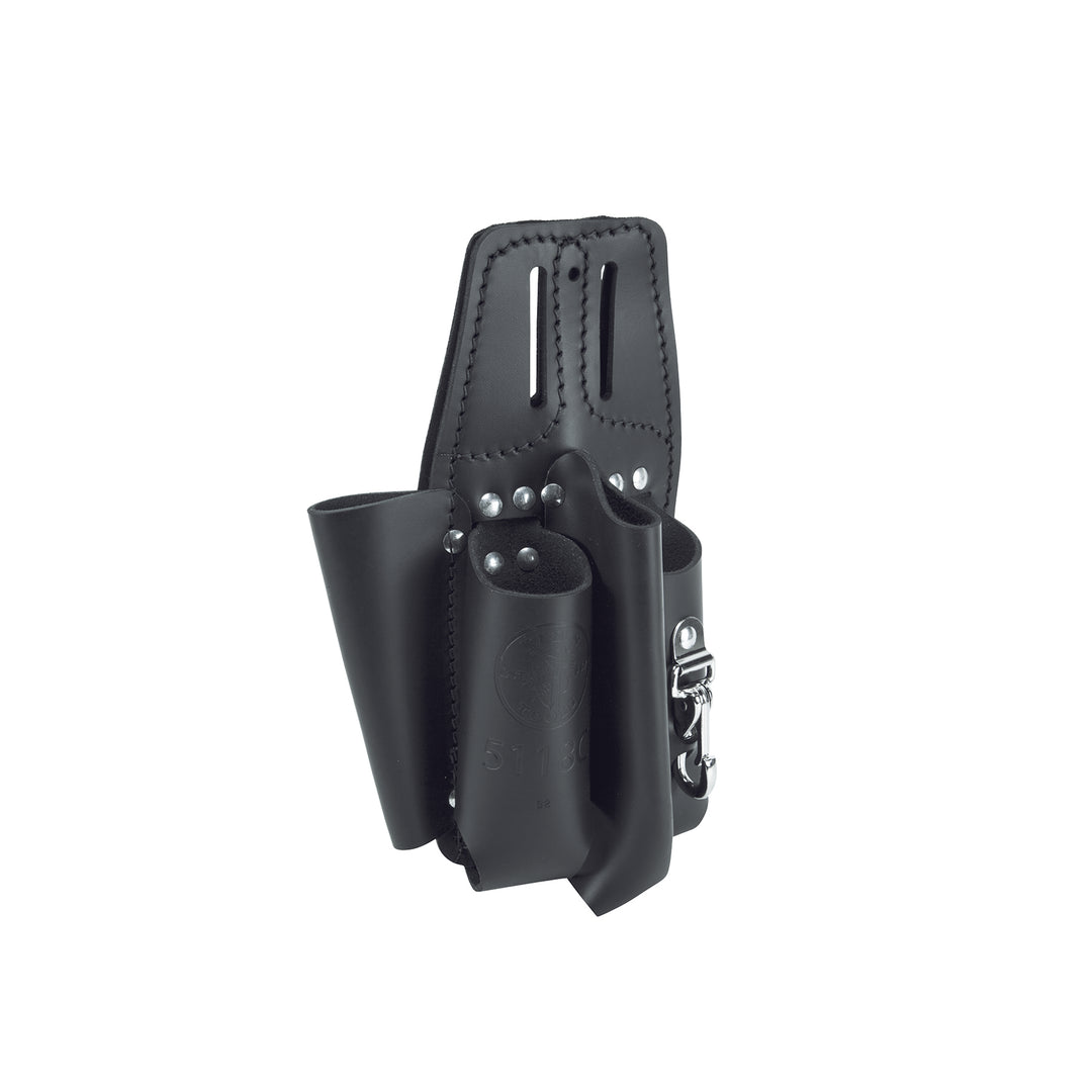5118C Black Leather Tool Pouch for Belts