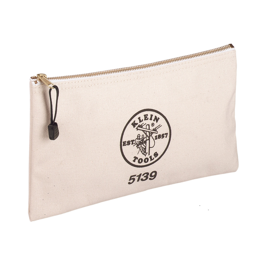 5139 Zipper Bag, Canvas Tool Pouch to 12.5 x 7 x 0.7 -Inch