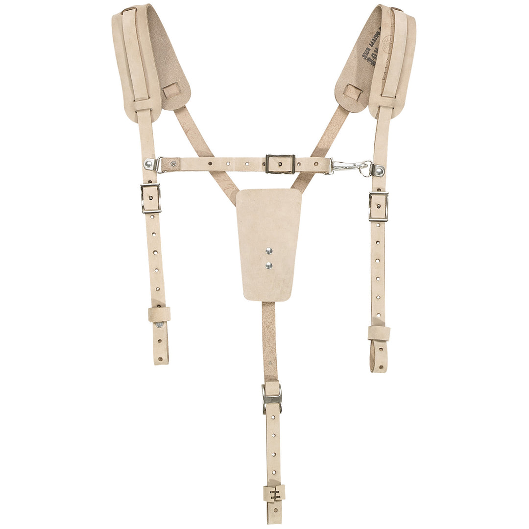 5413 Soft Leather Work Belt Suspenders