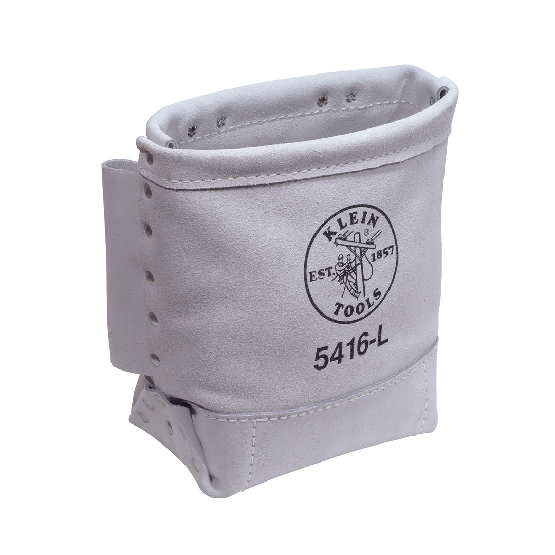 5416L Tool Bag, Bull-Pin and Bolt Bag, Tunnel Loop, Leather, 5 x 10 x 9-Inch