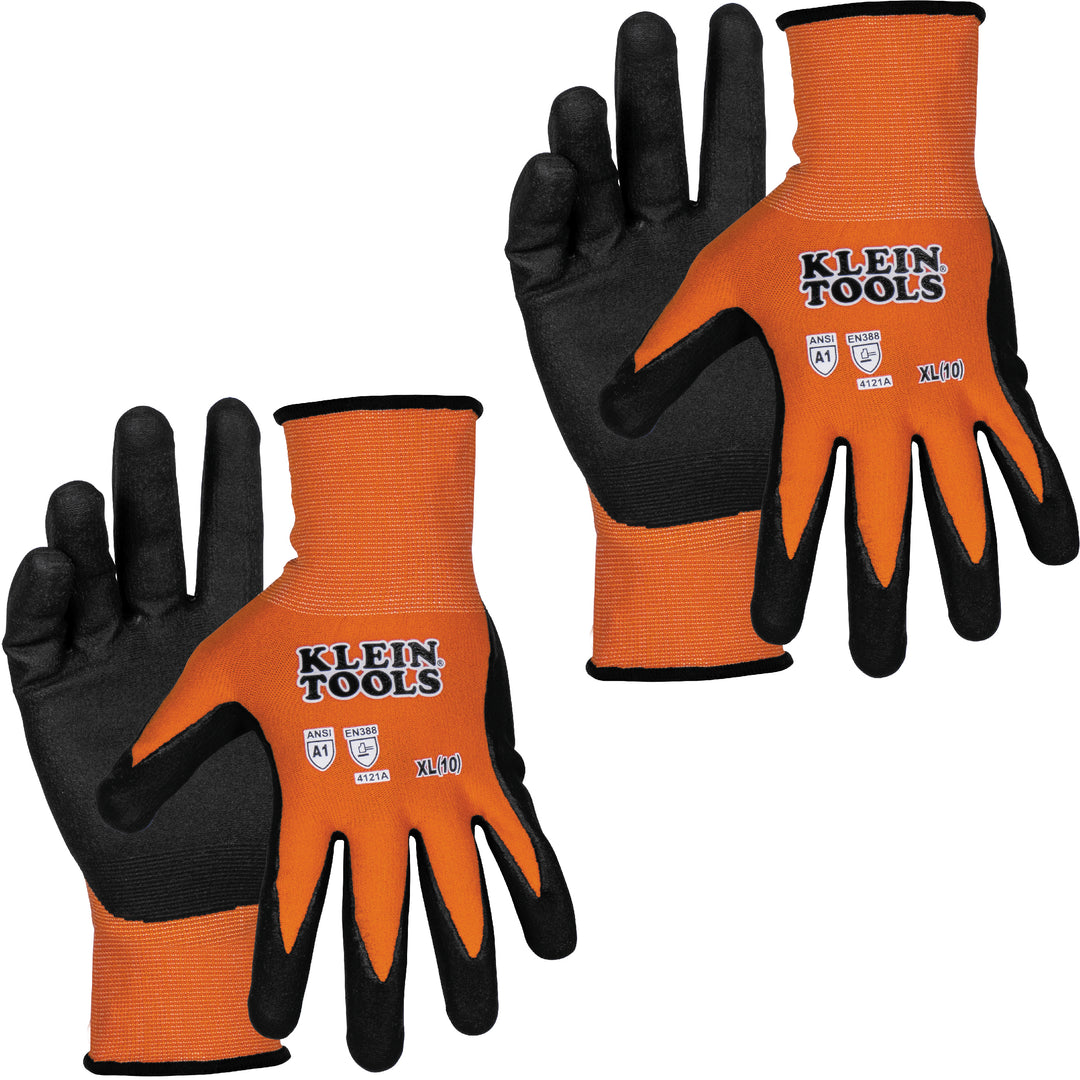 60582Knit Dipped Gloves, Cut Level A1, Touchscreen, X-Large, 2-Pair