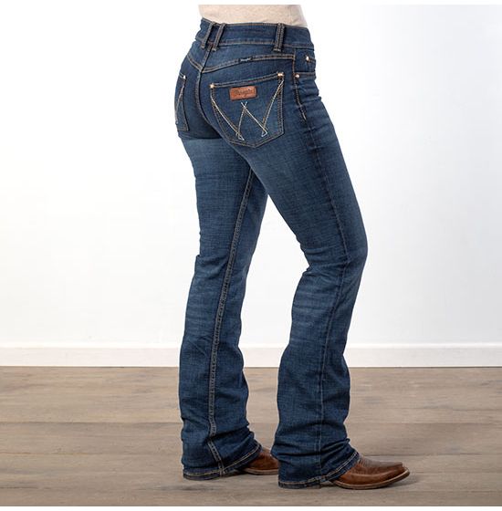 09MWZMS Women's Wrangler Retro® Mae Mid Rise Bootcut Jean – Blue