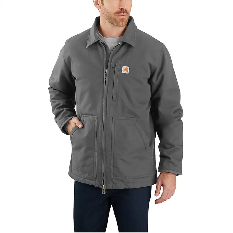 104293 MEN'S SHERPA-LINED FIELD JACKET - LOOSE FIT - WASHED DUCK