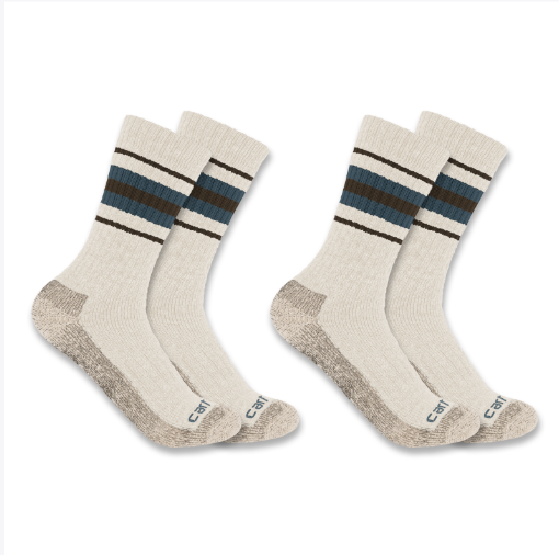 SC8212W Women's Heavyweight Synthetic-Wool Blend Crew Sock 2-Pack