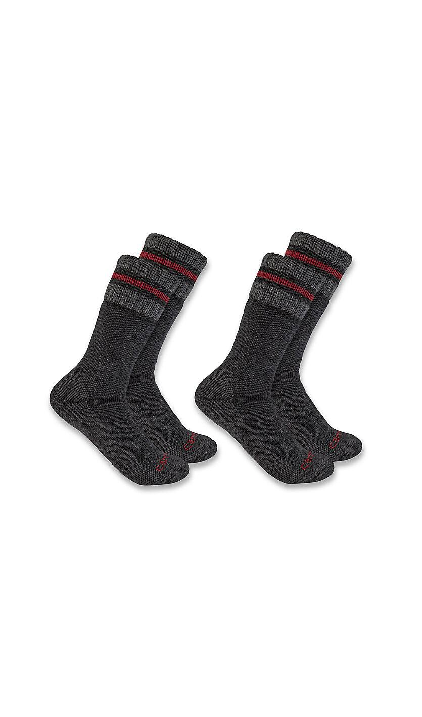SB7742M Heavyweight Synthetic-Wool Blend Boot Sock 2-Pack