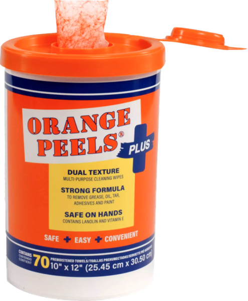 177 Orange Peels Plus Multi-PurposeWipes 70 sheets/disp. 6 disp/case