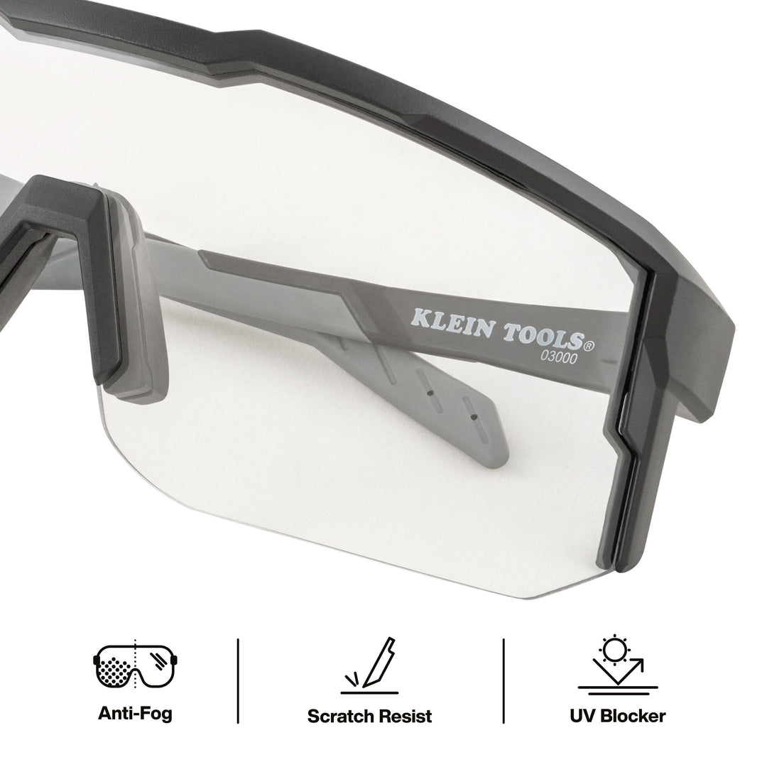 Blade Safety Glasses, Clear Lens