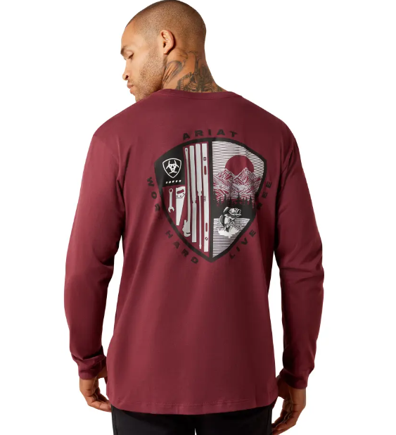 Rebar Cotton Strong WHLF Shield Long Sleeve T-Shirt