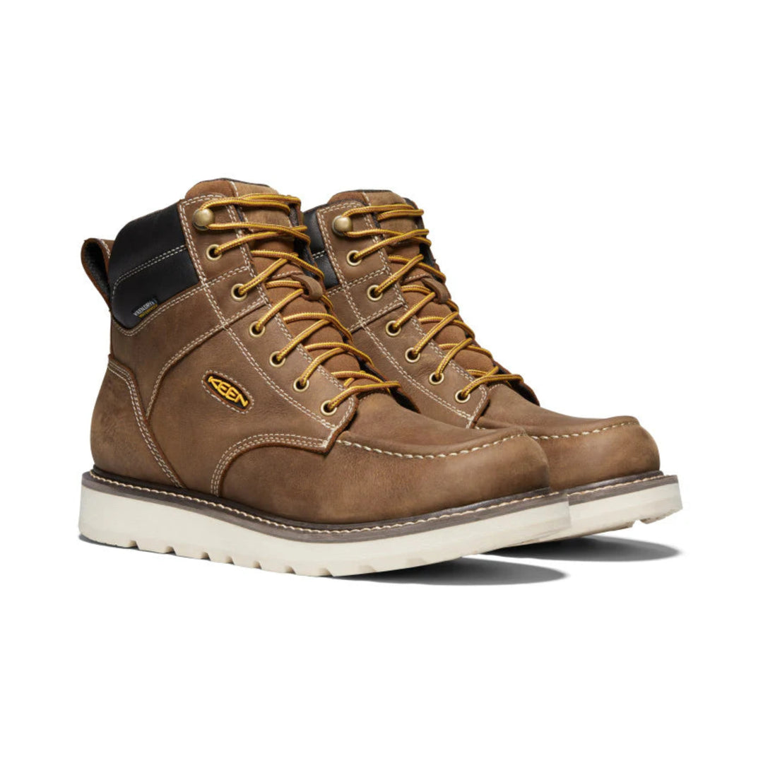 A pair of brown boots