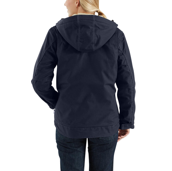 102694 WOMEN'S FLAME-RESISTANT FULL SWING® QUICK DUCK® JACKET/SHERPA-LINED - 3 WARMEST RATING