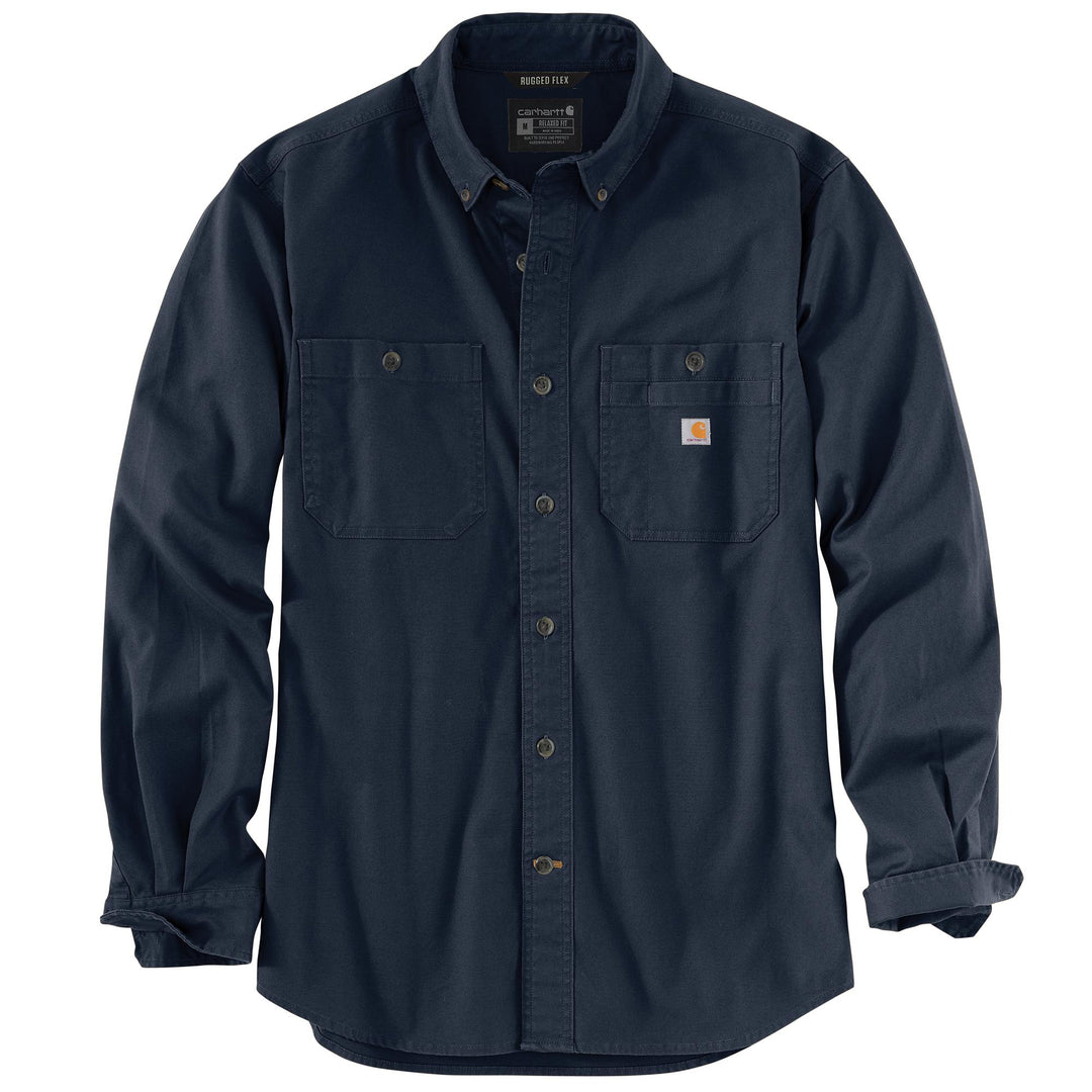103554 RUGGED FLEX® RELAXED FIT MIDWEIGHT CANVAS LONG-SLEEVE SHIRT