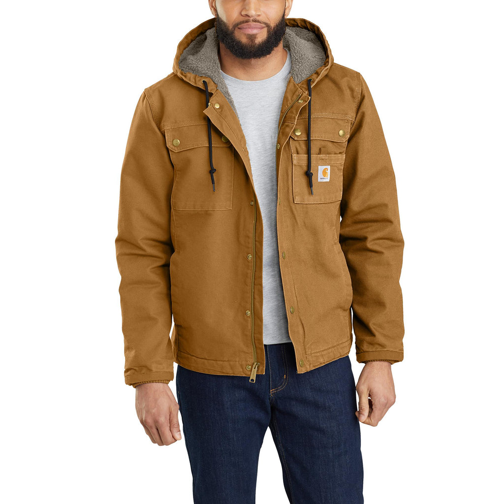 カーハート ダックジャケット シェルパ 裏地付き Carhartt WASHED DUCK SHERPA-LINED UTILITY JACKET メンズ アウター 大きいサイズ 103826 103826 MEN'S SHERPA-LINED UTILITY JACKET - RELAXED FIT - WASHED