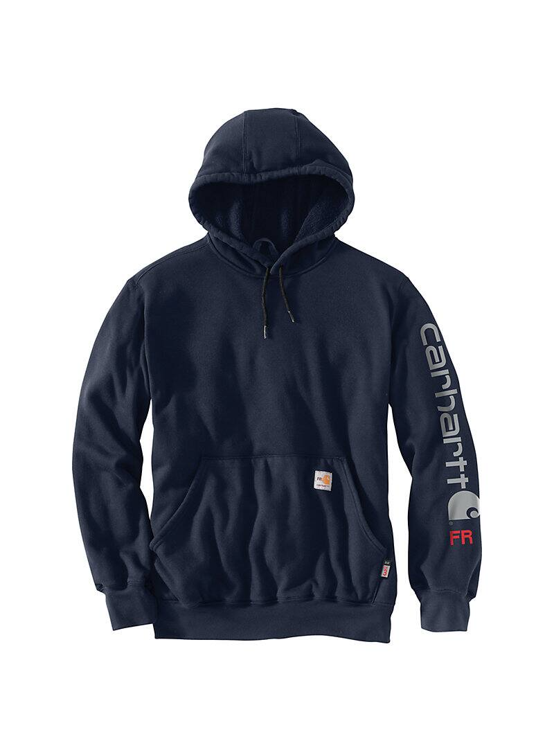 FLAME-RESISTANT CARHARTT FORCE® LOOSE FIT MIDWEIGHT HOODED LOGO GRAPHIC HOODIE