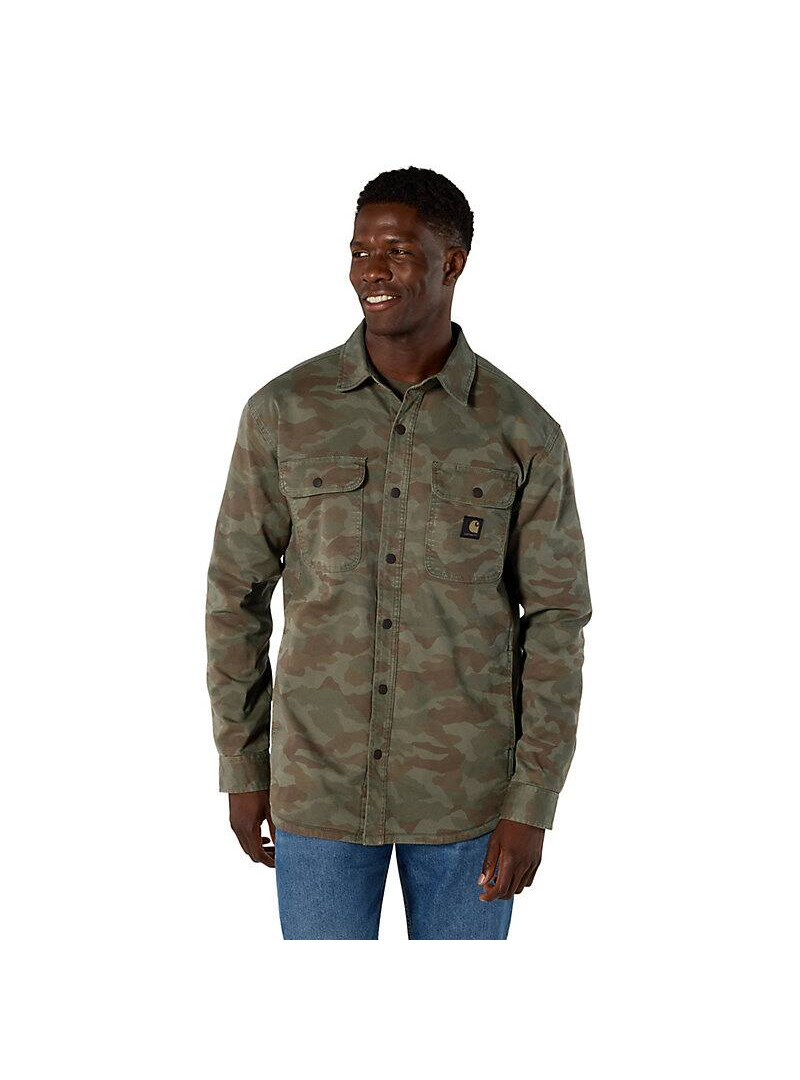 Rugged Flex® Relaxed Fit Canvas Fleece-Lined Shirt Jac