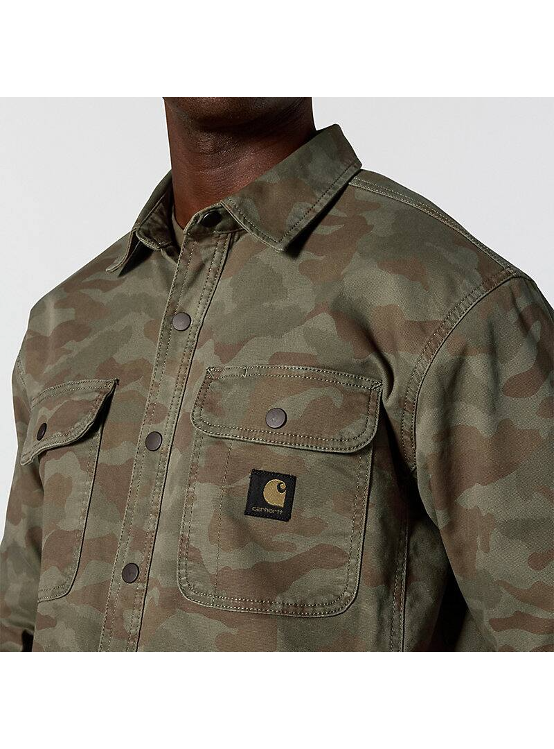 Rugged Flex® Relaxed Fit Canvas Fleece-Lined Shirt Jac