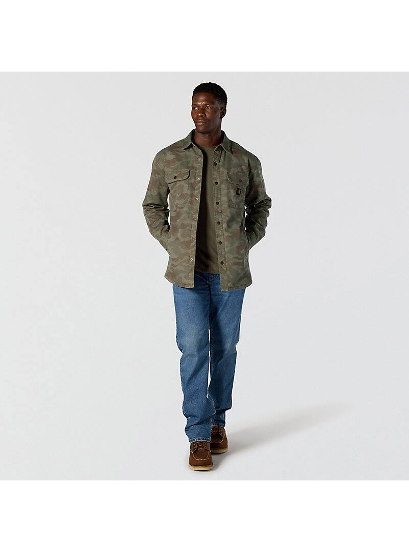Rugged Flex® Relaxed Fit Canvas Fleece-Lined Shirt Jac