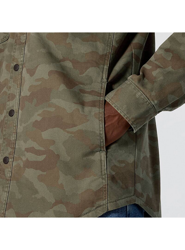 Rugged Flex® Relaxed Fit Canvas Fleece-Lined Shirt Jac