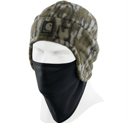 Fleece Camo 2-in-1 Hat