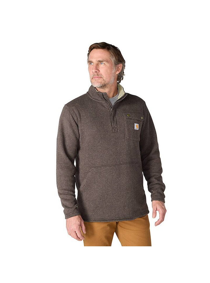 Relaxed Fit Midweight Quarter-Zip Pocket Sweater Fleece