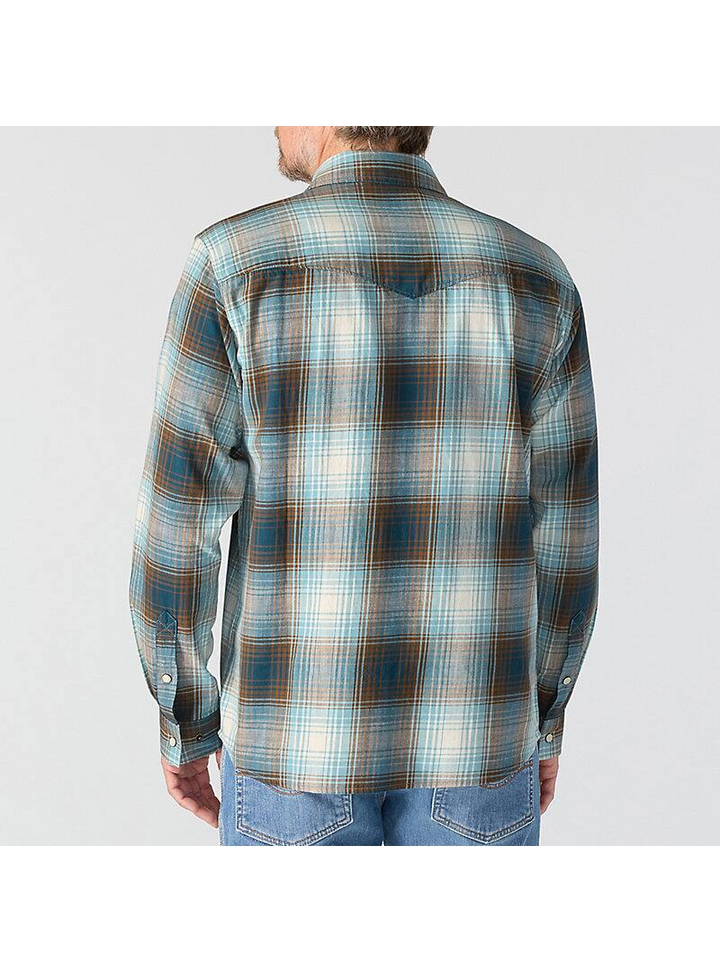 Montana Rugged Flex™ Relaxed Fit Lightweight Long-Sleeve Snap-Front Plaid Shirt
