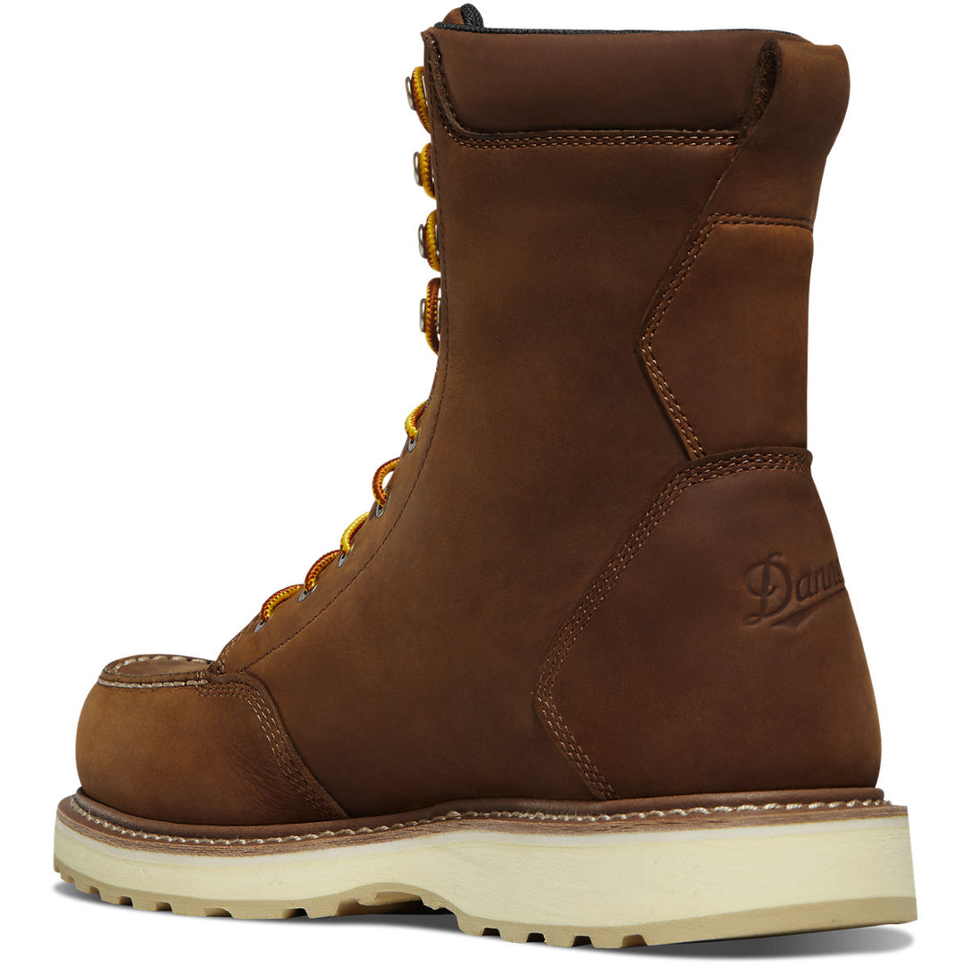 A brown boot with a white background 