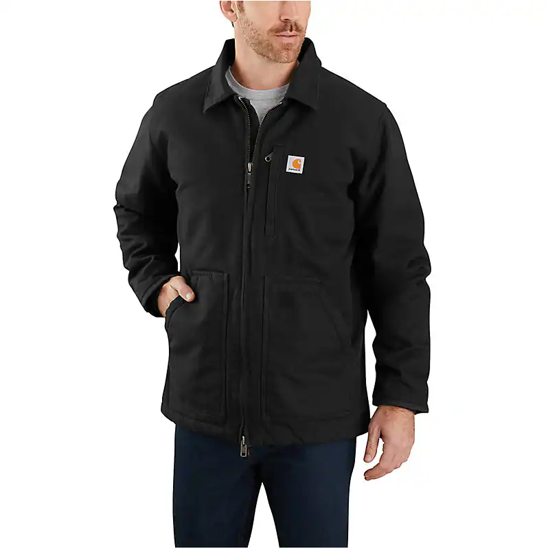 104293 MEN'S SHERPA-LINED FIELD JACKET - LOOSE FIT - WASHED DUCK - 2 WARMEST RATING