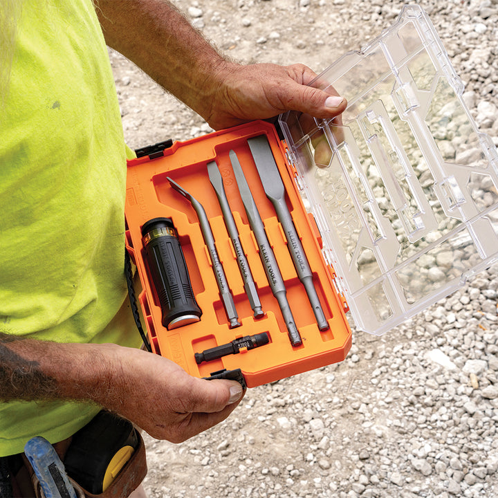 327555SD  SDS Chisel Bit Set with Handle 6-Piece