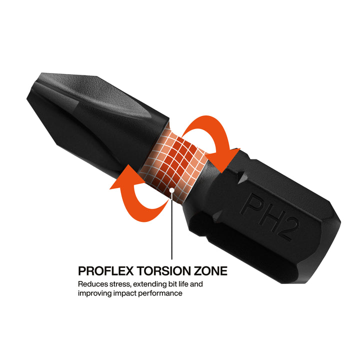 Proflex Micro Ratchet Impact-Rated Bit Set, 20-Piece