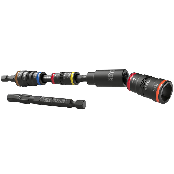 Impact Flip Socket Set With Swivel Adapter, 6 Piece