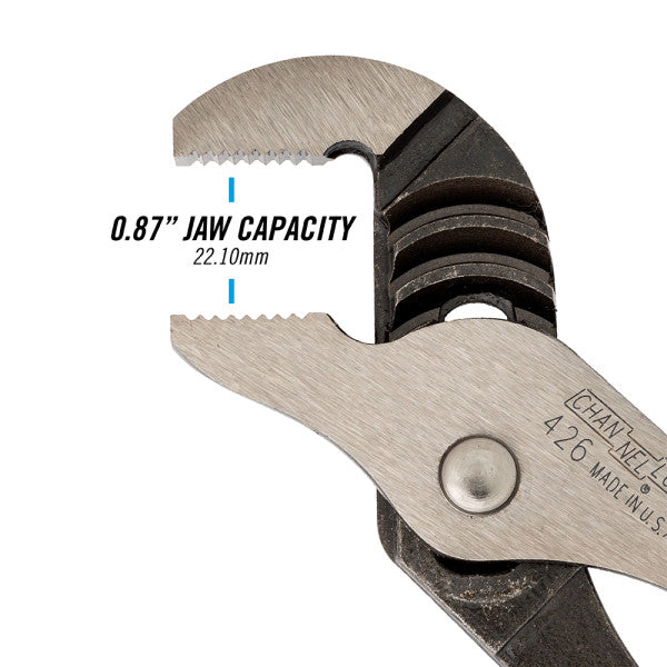 426 Channellocks 6.5-INCH STRAIGHT JAW TONGUE & GROOVE PLIERS