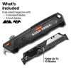 Auto-Loading Retractable Utility Knife with Dual-Sided Blade Magazine