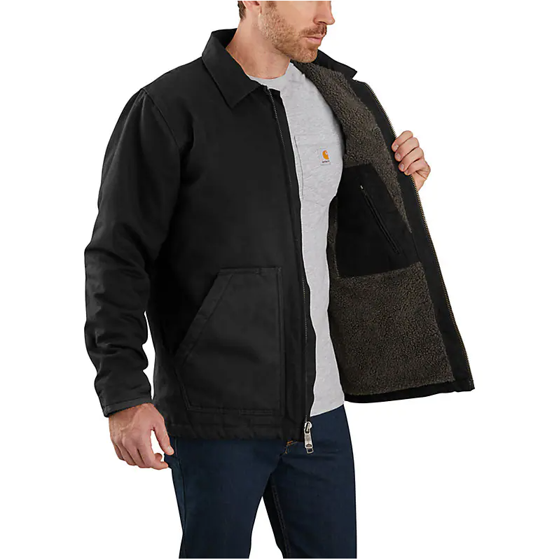 104293 MEN'S SHERPA-LINED FIELD JACKET - LOOSE FIT - WASHED DUCK - 2 WARMEST RATING