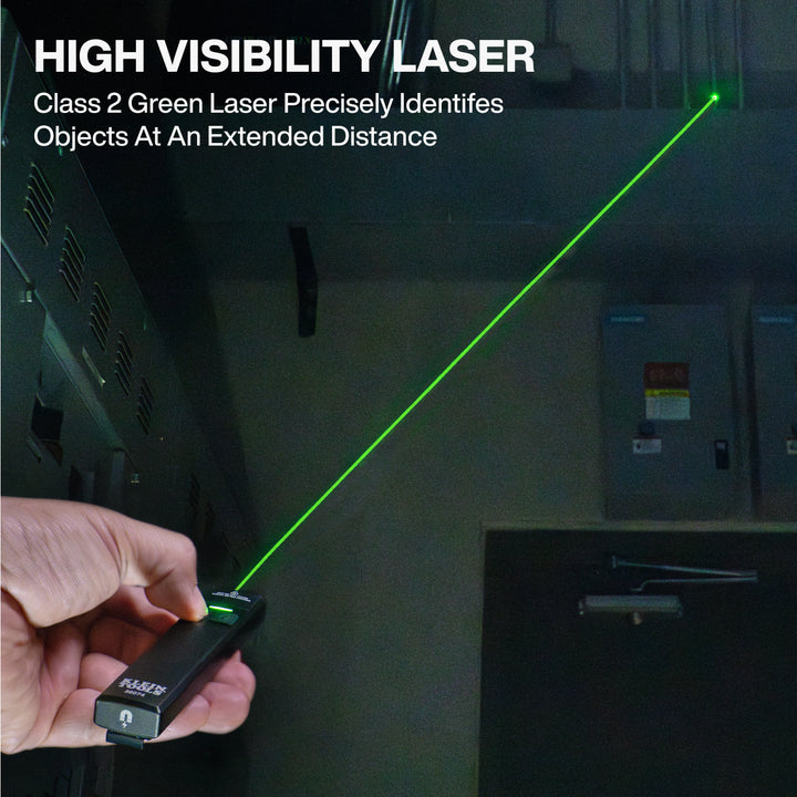 56074 Rechargeable Slim-Profile LED Pocket Flashlight with Laser