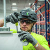 Safety Helmet, Premium KARBN™ Pattern, Non-Vented, Class E, Headlamp