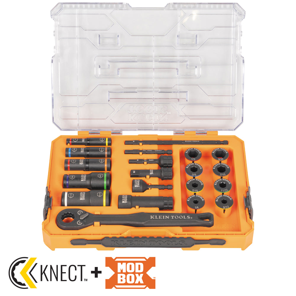 65240 KNECT™ Impact Pass Through and Deep-Well Flip Socket Set, 20-Piece