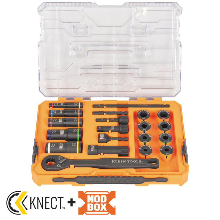 65240 KNECT™ Impact Pass Through and Deep-Well Flip Socket Set, 20-Piece