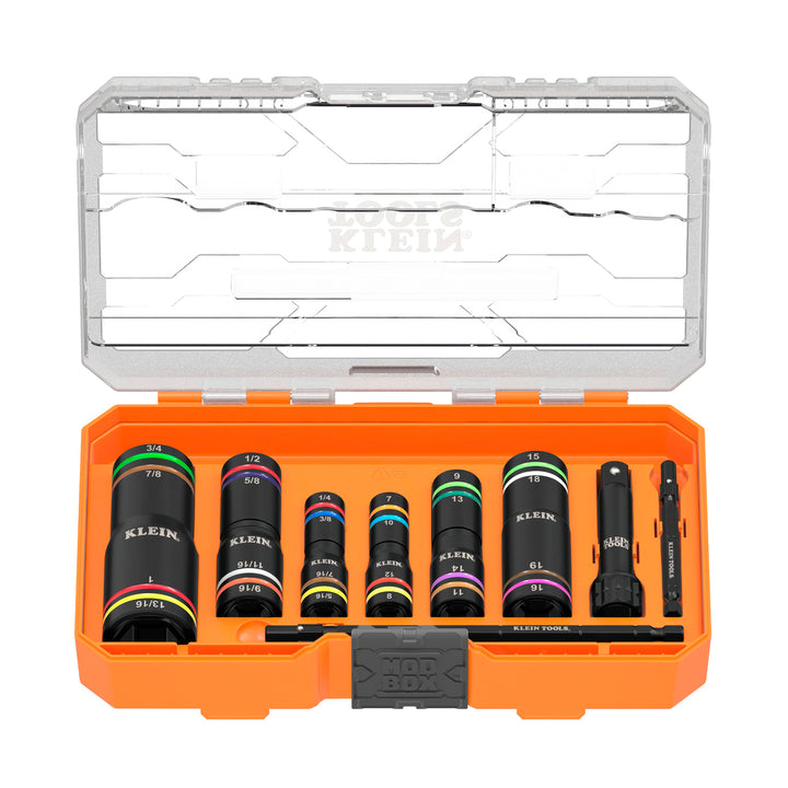 656QS KNECT™ Quad-24 Heavy-Duty Impact Flip Sockets, SAE and Metric, 9-Piece