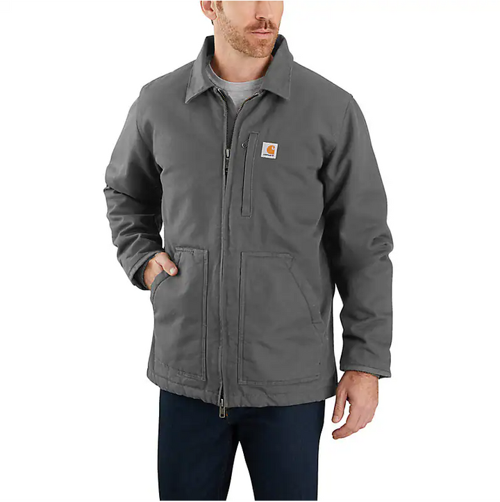 104293 MEN'S SHERPA-LINED FIELD JACKET - LOOSE FIT - WASHED DUCK - 2 WARMEST RATING