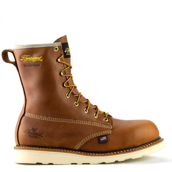 A brown boot with a white background