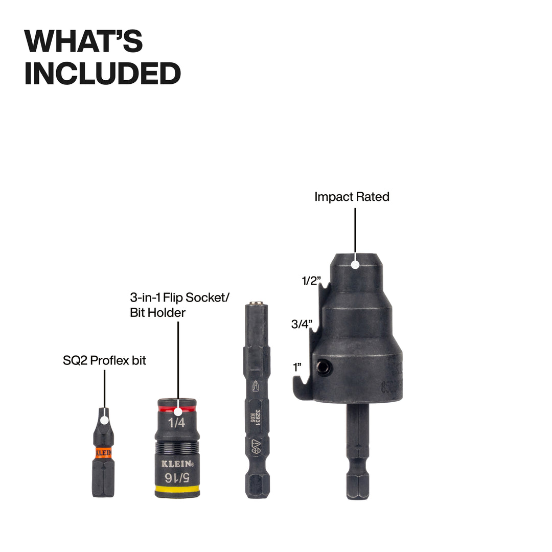 Impact-Rated Flip Socket Conduit Reamer