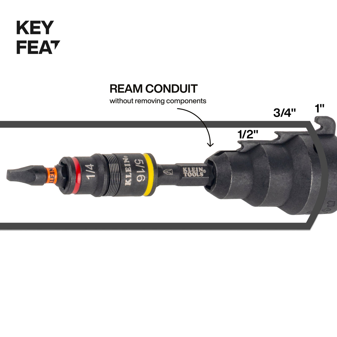 Impact-Rated Flip Socket Conduit Reamer Driver