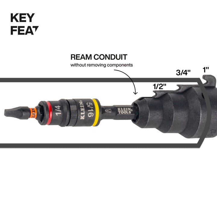 Impact-Rated Flip Socket Conduit Reamer Driver