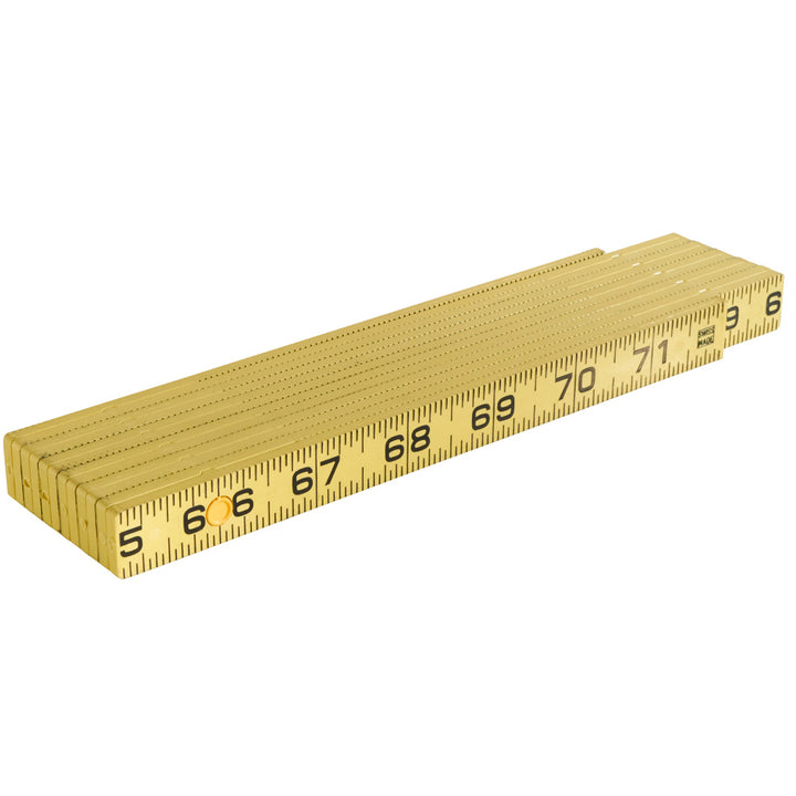 Fiberglass Folding Rule, Inside Reading